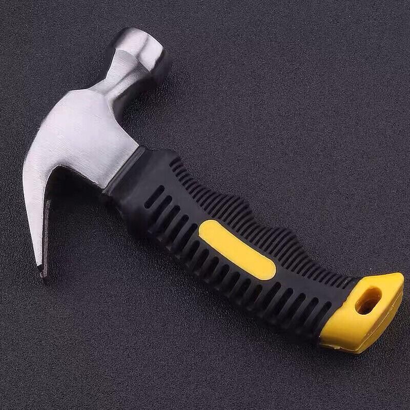 Stubby Claw Hammer Drop Forged Steel All Purpose Rubber Grip 8Oz Small Area V528-CLAWHAMMER-349186