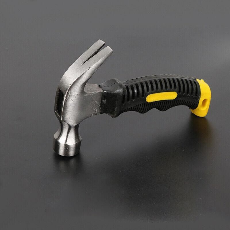 Stubby Claw Hammer Drop Forged Steel All Purpose Rubber Grip 8Oz Small Area V528-CLAWHAMMER-349186