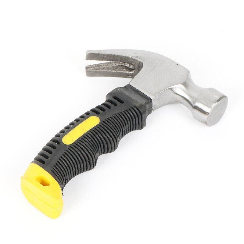 Stubby Claw Hammer Drop Forged Steel All Purpose Rubber Grip 8Oz Small Area V528-CLAWHAMMER-349186