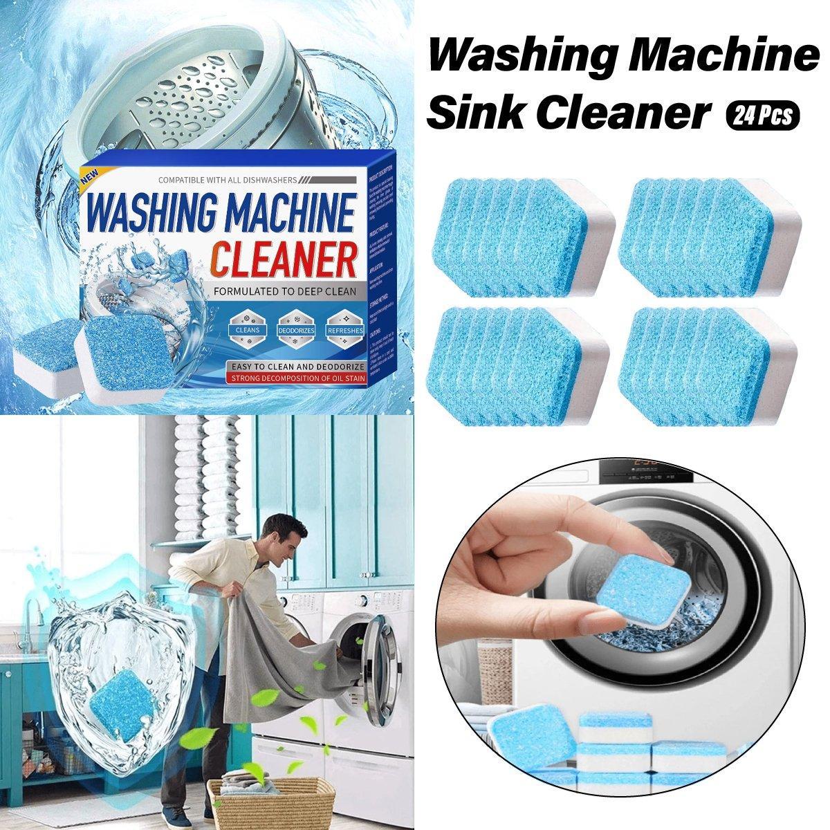 24PCS Washing Machine Cleaner Tablets Disinfectant Effervescent Stain Remover V528-CLEAN-24PCS-270504