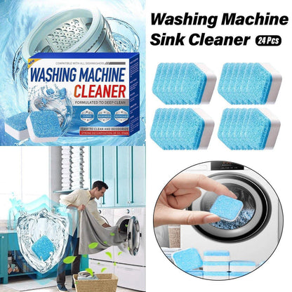 24PCS Washing Machine Cleaner Tablets Disinfectant Effervescent Stain Remover V528-CLEAN-24PCS-270504