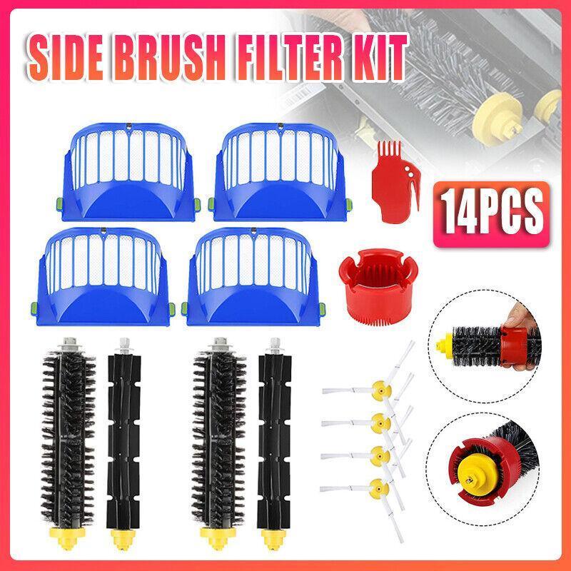 14Pcs Cleaner Brushes Hepa Fliter Parts For Irobot Roomba 600 Series 620 650 630 V528-CLEANERBRUSHES-119560