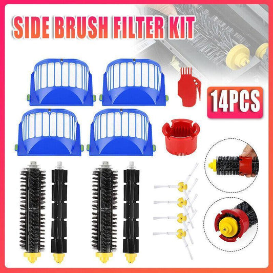 14Pcs Cleaner Brushes Hepa Fliter Parts For Irobot Roomba 600 Series 620 650 630 V528-CLEANERBRUSHES-119560