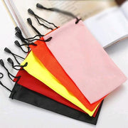 5PCS Cleaning Clothes Sunglasses Pouch Glasses Case Soft Eyeglasses Bag Random - 10PCS