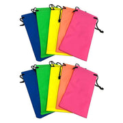 5PCS Cleaning Clothes Sunglasses Pouch Glasses Case Soft Eyeglasses Bag Random - 10PCS