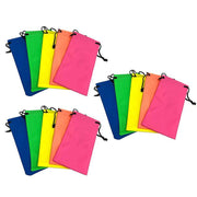5PCS Cleaning Clothes Sunglasses Pouch Glasses Case Soft Eyeglasses Bag Random - 20PCS