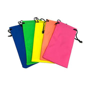5PCS Cleaning Clothes Sunglasses Pouch Glasses Case Soft Eyeglasses Bag Random - 5PCS