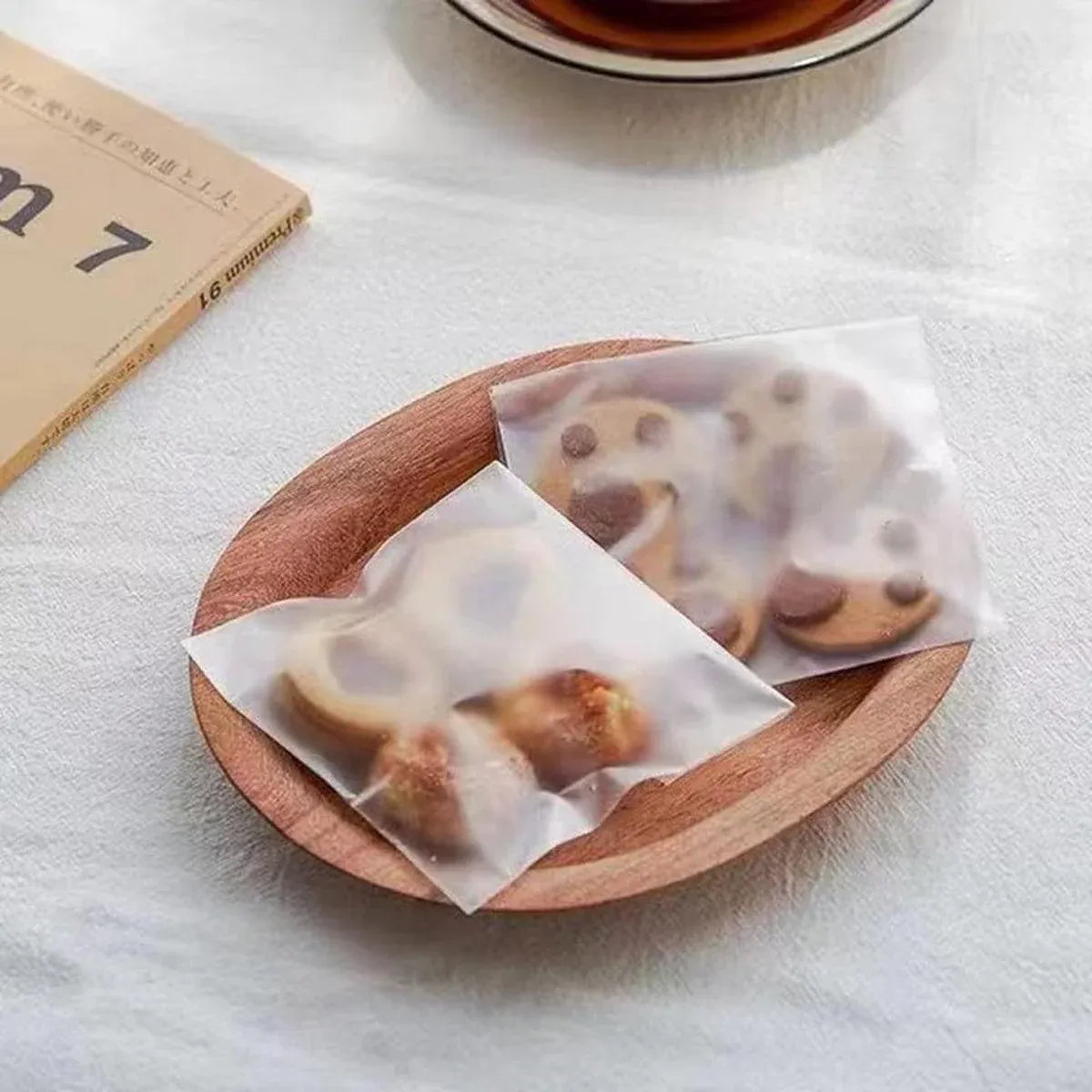 100X Translucent Plastic Candy Packaging Bags Self Adhesive Cookie Biscuit Bags - 10*15 V528-CLEAR102SIZE-10-1346623