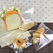 100X Translucent Plastic Candy Packaging Bags Self Adhesive Cookie Biscuit Bags - 8*10 V528-CLEAR8-SIZE-8-1081812