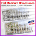 1440Pcs Glitter Rhinestones Crystal Flat Clear Bottom Glass Nail Art Nail Drill - Clear Crystal SS3 V528-CLEARCRYSTAL-SS3-964666