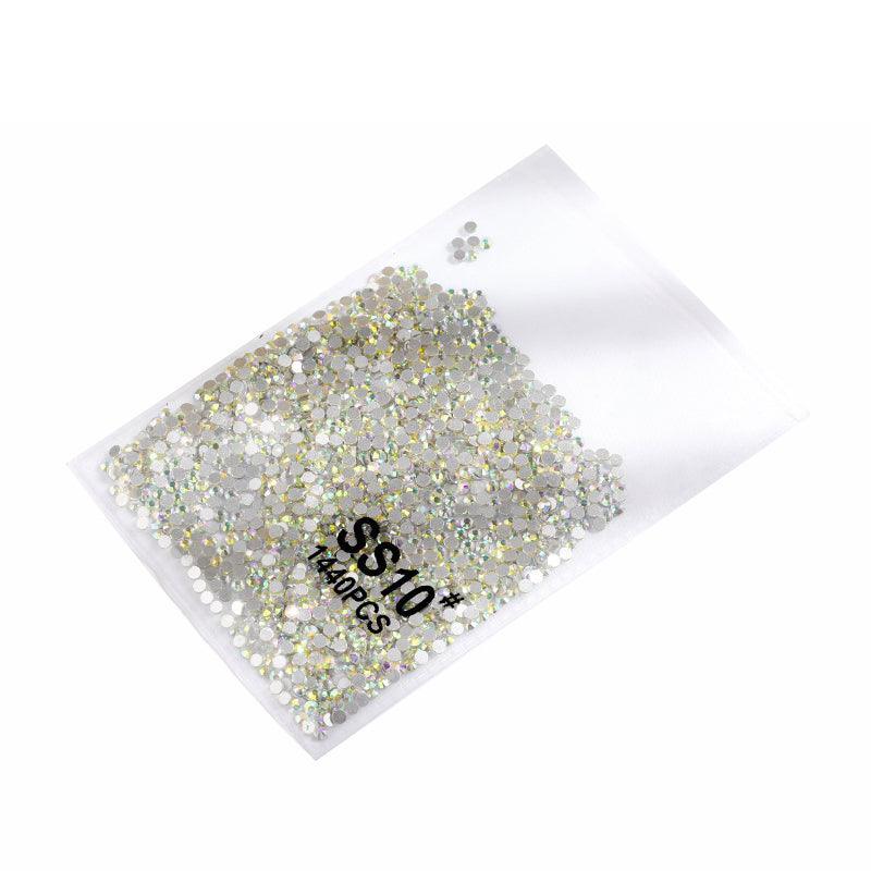 1440Pcs Glitter Rhinestones Crystal Flat Clear Bottom Glass Nail Art Nail Drill - Clear Crystal SS3 V528-CLEARCRYSTAL-SS3-964666