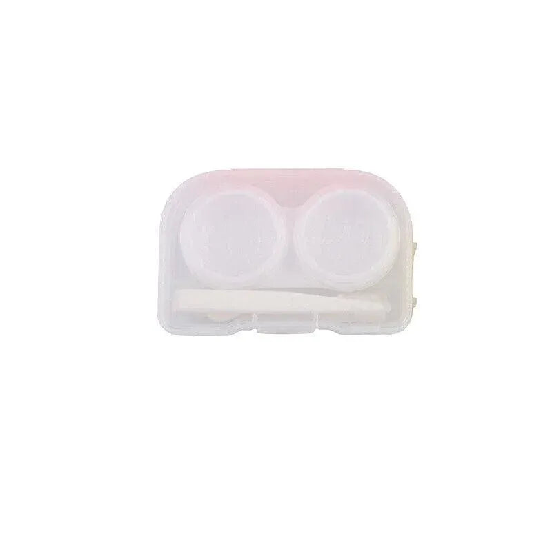 Lens Storage Case with Applicator Kit Tweezers Soft Tip Tool for Contact Eye Care - White V528-CLEARGLASSESCASE-WHITE-40834