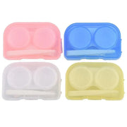 Lens Storage Case with Applicator Kit Tweezers Soft Tip Tool for Contact Eye Care - White V528-CLEARGLASSESCASE-WHITE-40834