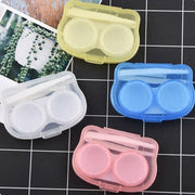 Lens Storage Case with Applicator Kit Tweezers Soft Tip Tool for Contact Eye Care - White V528-CLEARGLASSESCASE-WHITE-40834