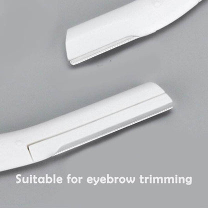 3Pcs Eyebrow Razor Set Facial Hair Remover Dermaplaning Shaving Tool Kit - Clear eyebrow*2+ Scissor comb V528-CLEARRAZOR-2SCISSOR46022