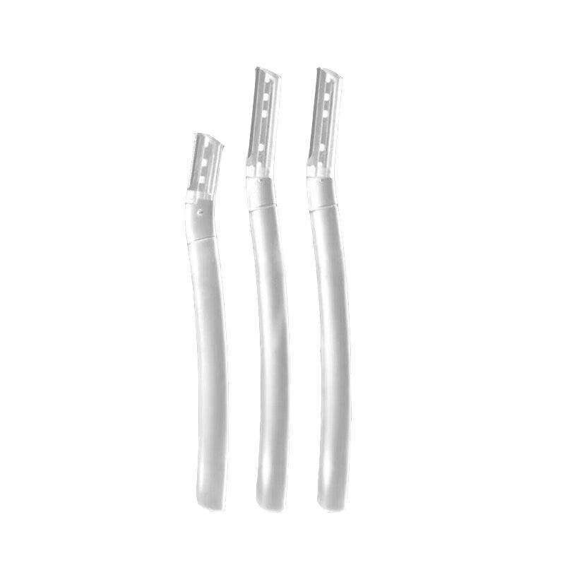 3Pcs Eyebrow Razor Set Facial Hair Remover Dermaplaning Shaving Tool Kit - Clear eyebrow*2+ Scissor comb V528-CLEARRAZOR-2SCISSOR46022