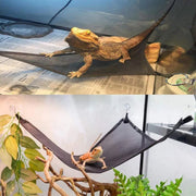 2x Reptile Hammock for Small Large Bearded Dragon Lizard Reptile Snakes Black - Small V528-CLIMBING-NET-2PCS-33-33-33-799589