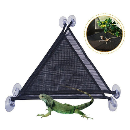 2x Reptile Hammock for Small Large Bearded Dragon Lizard Reptile Snakes Black - Small V528-CLIMBING-NET-2PCS-33-33-33-799589