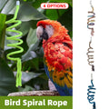 Bird Climbing Rope Toy Cotton Spiral Ladder Parrot Cage Hanging Swing Pet Toy - Gradient colour V528-CLIMBING-ROPE-JBS-330880