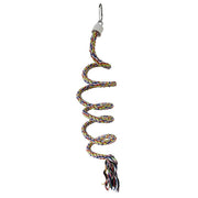 Bird Climbing Rope Toy Cotton Spiral Ladder Parrot Cage Hanging Swing Pet Toy - Gradient colour V528-CLIMBING-ROPE-JBS-330880