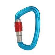 25KN Screwgate Locking Rock Climbing Carabiner Clip Aluminum D Ring Hook Buckle - Blue V528-CLIMBINGDRINGBUCKLE-BLUE-437768