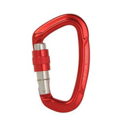 25KN Screwgate Locking Rock Climbing Carabiner Clip Aluminum D Ring Hook Buckle - Red V528-CLIMBINGDRINGBUCKLE-RED-562191