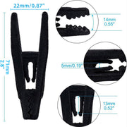 Clothes Drying Clips 20 Pack Velvet Flocking Trouser Pegs Hanger Grip Clamp Set - Rose Red V528-CLIP-20PCS-ROSE-RED-648510