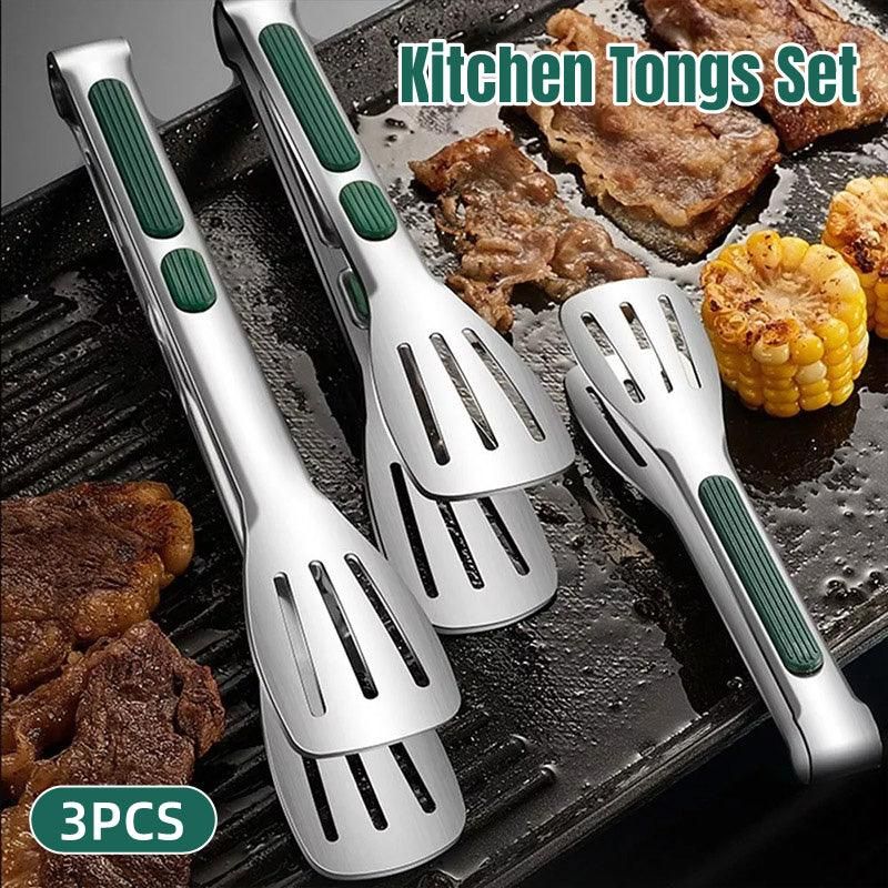 3pcs Stainless Steel Food Holders Kitchen Grill Steak Food Holder Cooking Tools V528-CLIP-3PCS-847043