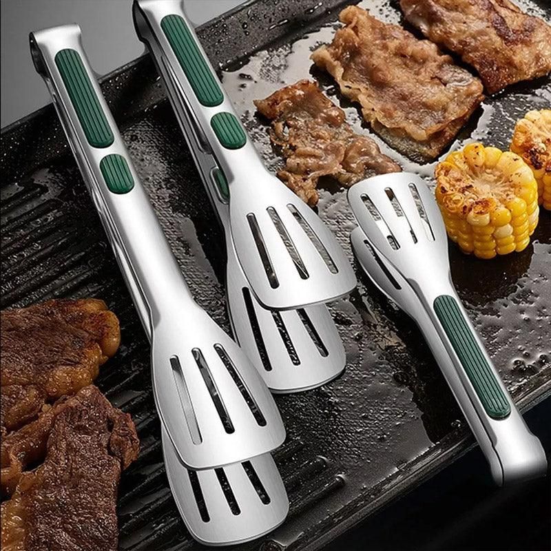 3pcs Stainless Steel Food Holders Kitchen Grill Steak Food Holder Cooking Tools V528-CLIP-3PCS-847043