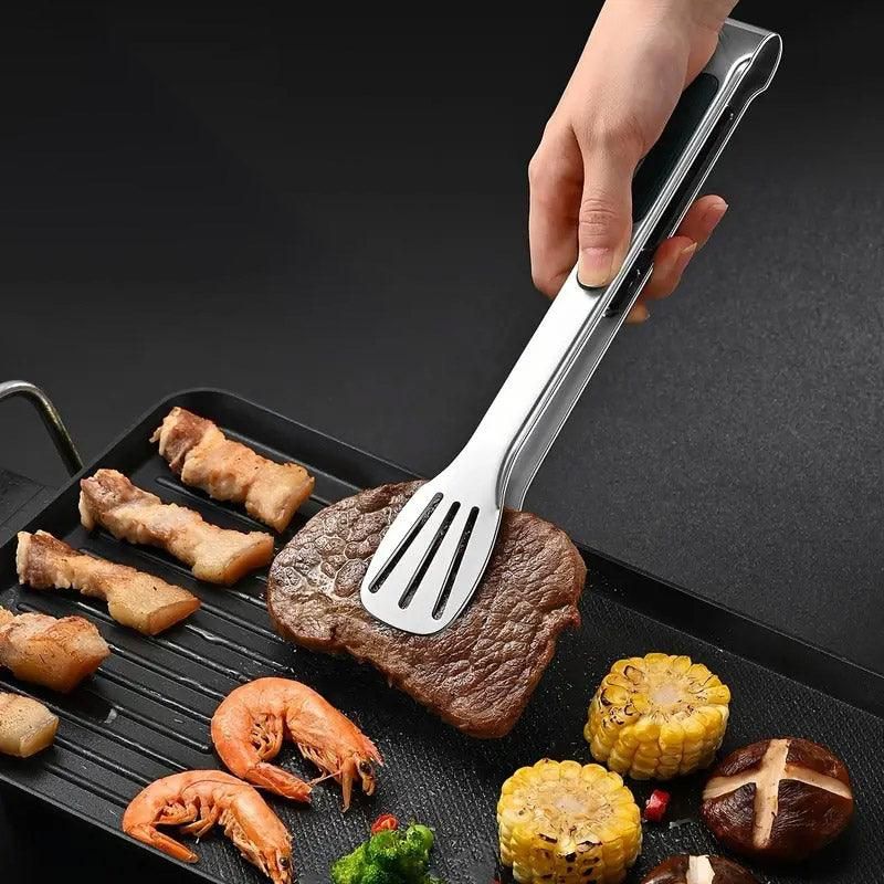 3pcs Stainless Steel Food Holders Kitchen Grill Steak Food Holder Cooking Tools V528-CLIP-3PCS-847043