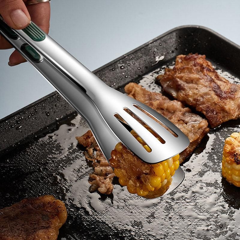 3pcs Stainless Steel Food Holders Kitchen Grill Steak Food Holder Cooking Tools V528-CLIP-3PCS-847043