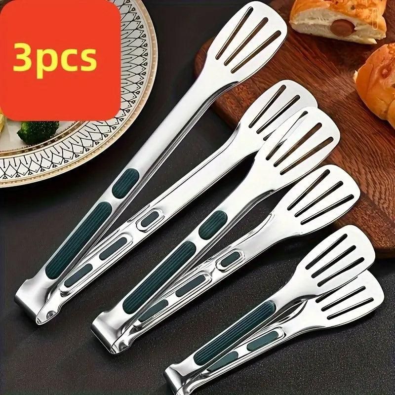3pcs Stainless Steel Food Holders Kitchen Grill Steak Food Holder Cooking Tools V528-CLIP-3PCS-847043