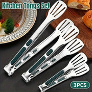 3pcs Stainless Steel Food Holders Kitchen Grill Steak Food Holder Cooking Tools V528-CLIP-3PCS-847043