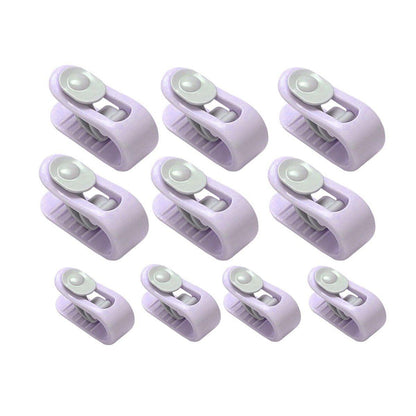 10/20pcs Quilt Retainer Cover Clips Invisible Needle-Free Thumb Buckle Bedding - Pink+Green-20PCS V528-CLIP-PINK-GREEN-20PCS-436289
