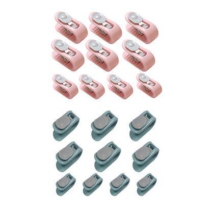 10/20pcs Quilt Retainer Cover Clips Invisible Needle-Free Thumb Buckle Bedding - Pink+Green-20PCS V528-CLIP-PINK-GREEN-20PCS-436289