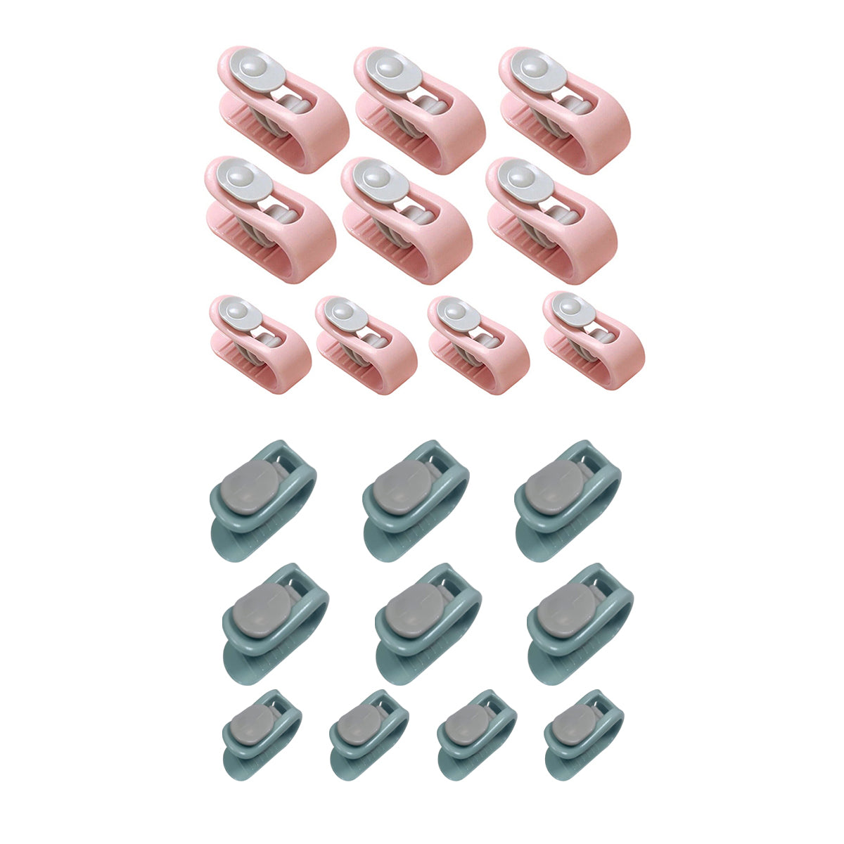 10/20pcs Quilt Retainer Cover Clips Invisible Needle-Free Thumb Buckle Bedding - Pink+Purple-20PCS V528-CLIP-PINK-PURPLE-20PCS-501607