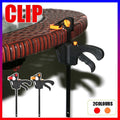 Quick Woodworking Clip Bar Clamp F-Tyle Grip Quick Ratchet Release Squeeze Tools - Red V528-CLIP-RED-4PCS-586530