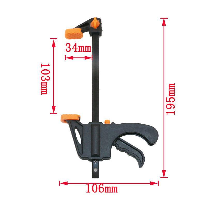 Quick Woodworking Clip Bar Clamp F-Tyle Grip Quick Ratchet Release Squeeze Tools - Red V528-CLIP-RED-4PCS-586530