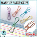10X Spring Paperclips Metal Wire Hollow Out Clips 33mm Mini Binder Paper Clip - Blue V528-CLIPA-33-BLUE-10PCS-737057