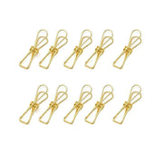 10X Spring Paperclips Metal Wire Hollow Out Clips 33mm Mini Binder Paper Clip - Blue V528-CLIPA-33-BLUE-10PCS-737057