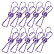 10X Spring Paperclips Metal Wire Hollow Out Clips 55mm Mini Binder Paper Clip - Blue V528-CLIPA-55-BLUE-10PCS-596916