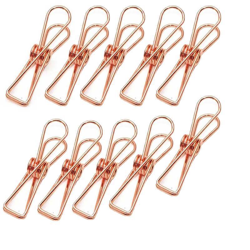 10X Spring Paperclips Metal Wire Hollow Out Clips 55mm Mini Binder Paper Clip - Blue V528-CLIPA-55-BLUE-10PCS-596916
