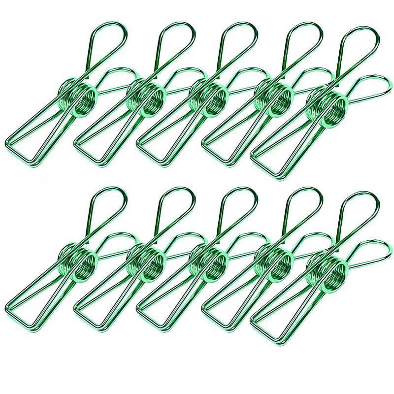 10X Spring Paperclips Metal Wire Hollow Out Clips 55mm Mini Binder Paper Clip - Gold V528-CLIPA-55-GOLD-10PCS-860343