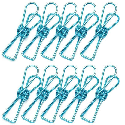 10X Spring Paperclips Metal Wire Hollow Out Clips 55mm Mini Binder Paper Clip - Gold V528-CLIPA-55-GOLD-10PCS-860343