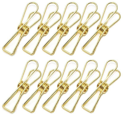 10X Spring Paperclips Metal Wire Hollow Out Clips 55mm Mini Binder Paper Clip - Green V528-CLIPA-55-GREEN-10PCS-737147