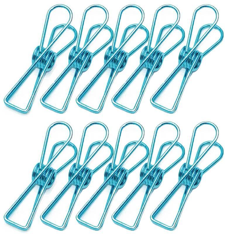 10X Spring Paperclips Metal Wire Hollow Out Clips 55mm Mini Binder Paper Clip - Green V528-CLIPA-55-GREEN-10PCS-737147