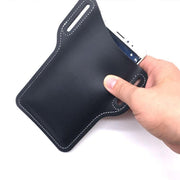 Leather Phone Holster Pouch Belt Clip Loop Waist Bag Cover Case for Men - Dark Brown V528-CLIPLOOPHOLSTER-DBROWN-518687