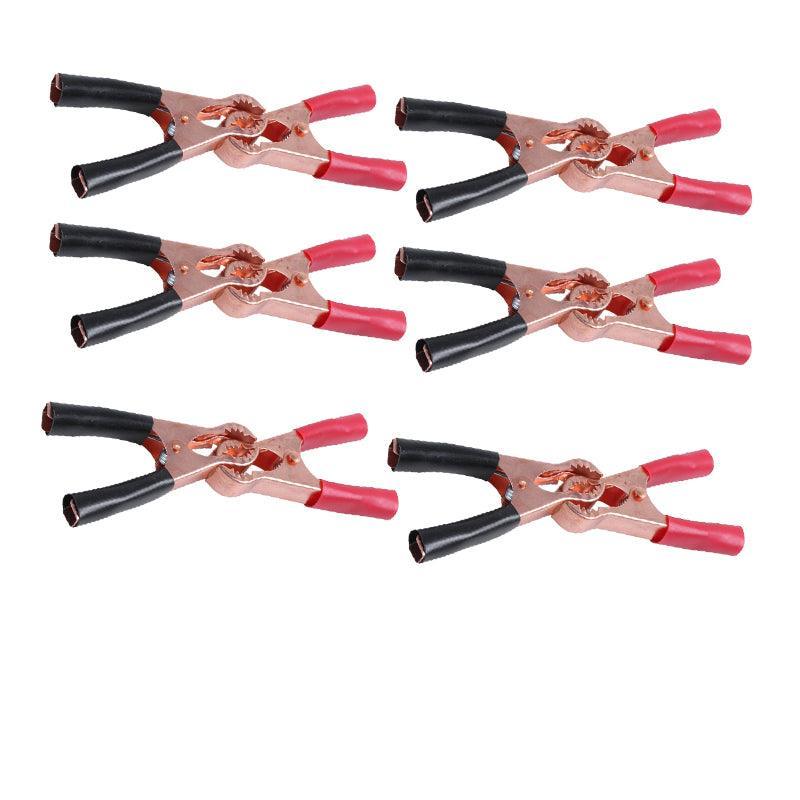 2/4/6Pairs Car Battery Tongs Cable Alligator Electrical Measured Clip Clamp Tool - 4pcs (2black+2red) V528-CLIPS-2PCSRED2PCSBLACK-89280