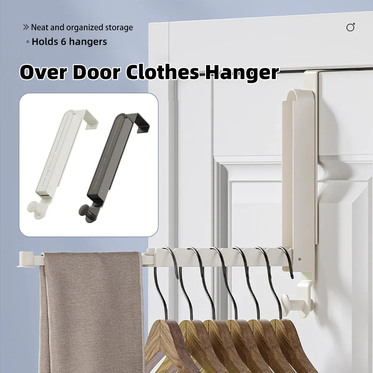 Folding Behind the Door Hook Hanger Clothes Hat Hanger Wall Mounted Organizer - Grey V528-CLOTHES-HOOK-GREY-46MM-725281