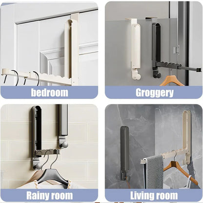 Folding Behind the Door Hook Hanger Clothes Hat Hanger Wall Mounted Organizer - Grey V528-CLOTHES-HOOK-GREY-46MM-725281